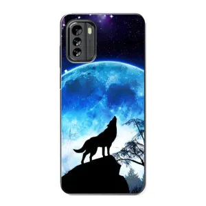 Захисні чохли для Nokia G60 (AlphaPrint) (ХІТ продаж) ВОВК (Вовк на місяць)