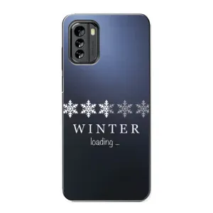Зимні Чохли для Nokia G60 - прозорий фон (Winter loading)