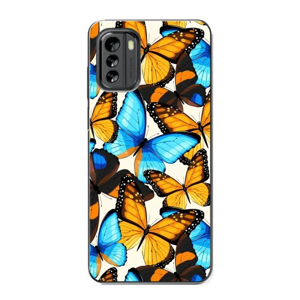 Чохол з принтом «Яскраві метелики» для Nokia G60