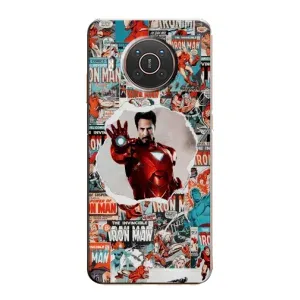 Чохли з героями Марвел Nokia X10 (VPrint) (Айронмен)