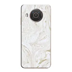 Мраморний чехол на Nokia X10 (VPrint) (Білий мрамор)