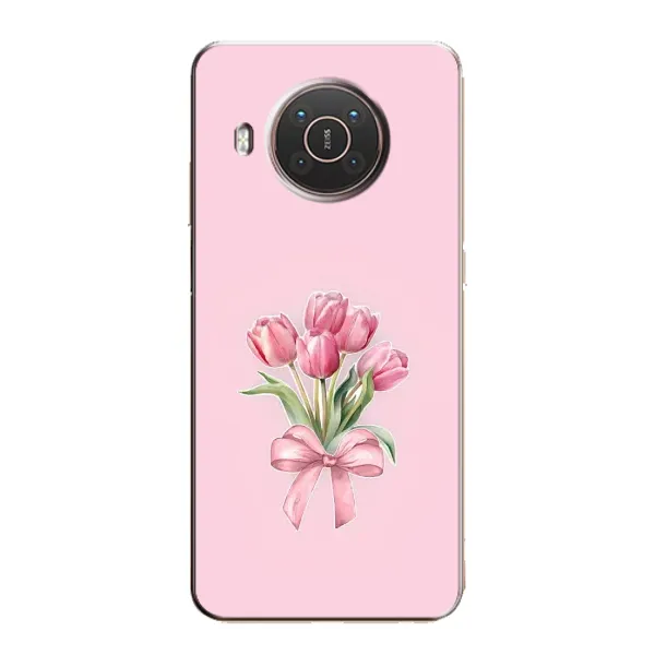 Чехол с принтом «Букет цветов» для Nokia X10