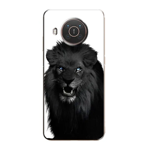 Чохол з принтом «Чорний ЛЕВ» для Nokia X10