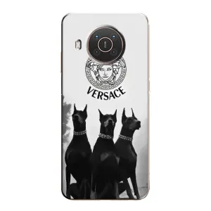 Чохли VERSACE для Нокія Х10 (PREMIUMPrint) (Доберман Версаче)