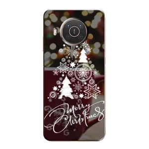 Різдвяні Чохли для Nokia X10 (VPrint) (Ялинка яскрава)