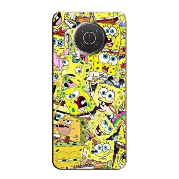 Чехол с принтом «Эмоции Спанч Боба» для Nokia X10