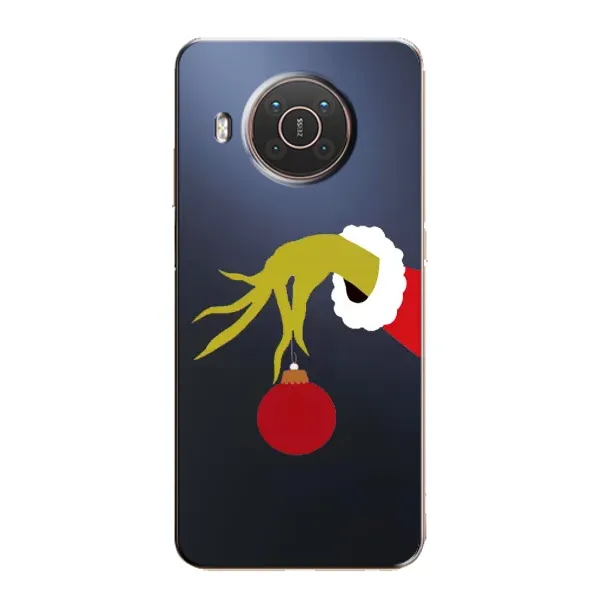 Чохол з принтом «Грінч з іграшкою» для Nokia X10 Чохол з принтом «Грінч з іграшкою» для Nokia X10