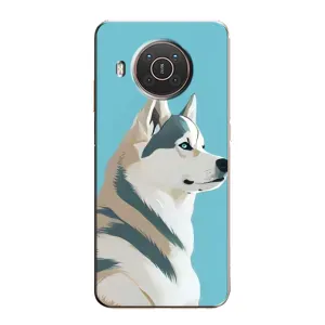 Чохол з Хаскі Nokia X10 - (AlphaPrint) (Хаскі арт)