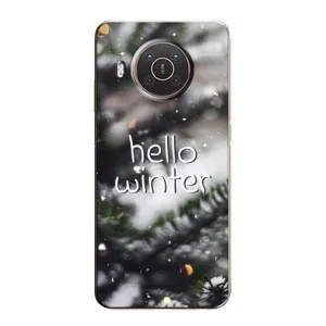 Новорічні, Святкові Чохли для Nokia X10 - 2024 год (Hello winter)