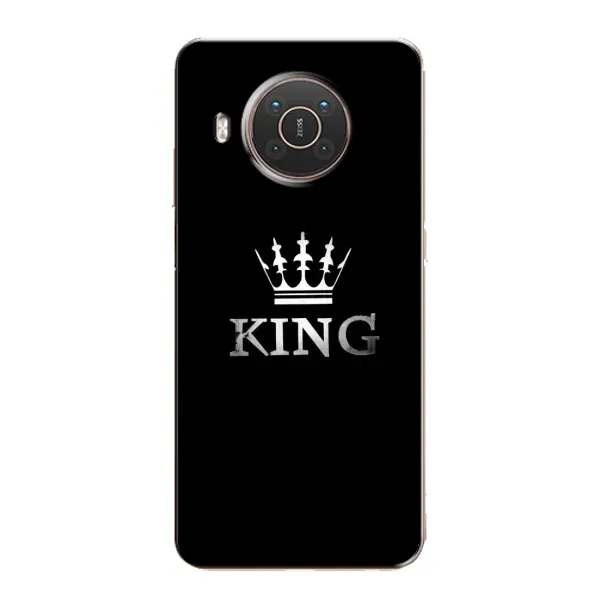 Чехол с принтом «KING» для Nokia X10