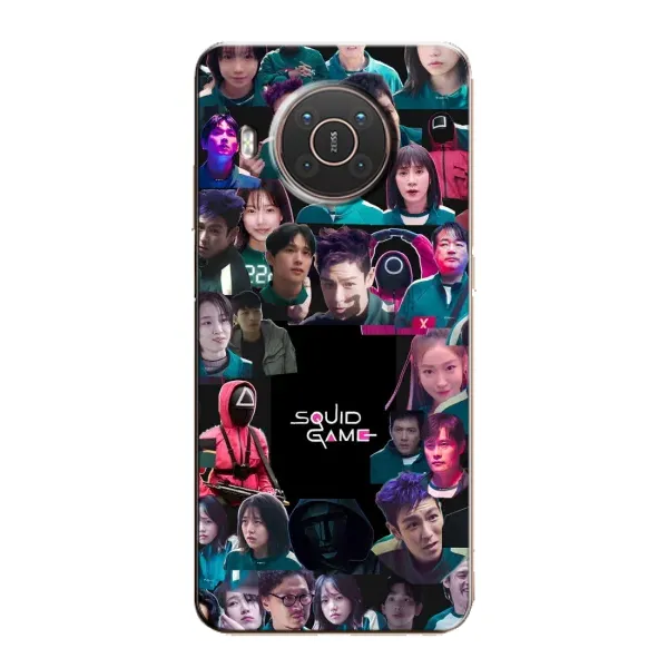 Чохол з принтом «Колаж Гра кальмара» для Nokia X10
