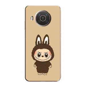 Чехол с Лабубу на Nokia X10 (Bored Ape в красном)