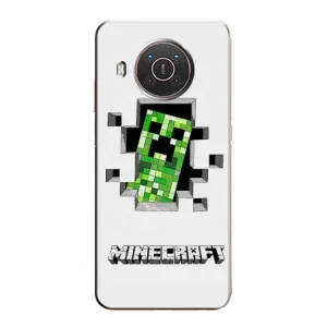 Чохол Майнкрафт на Nokia X10 (AlphaPrint) Minecraft (кріпер Майнкрафт)