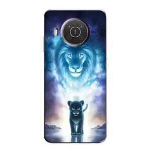 Чохол з картинкою ЛЕВ для Nokia X10 (VPrint) (Маленький лев)
