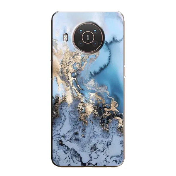 Чехол с принтом «Нежный мрамор» для Nokia X10