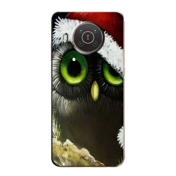 Чохол з принтом «Новорічна Сова» для Nokia X10