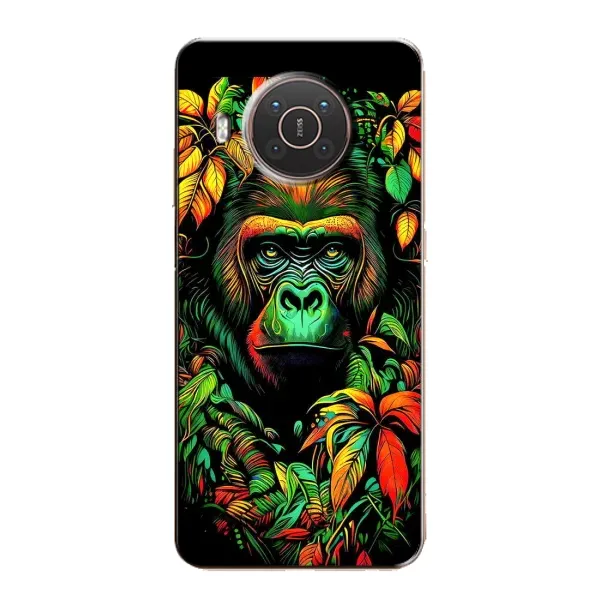 Чехол с принтом «Обезьяна в тропиках» для Nokia X10