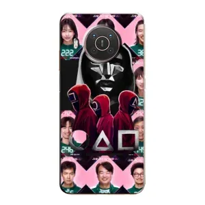 Чохол Гра в кальмара для Nokia X10 (Учасники Гра кальмара)