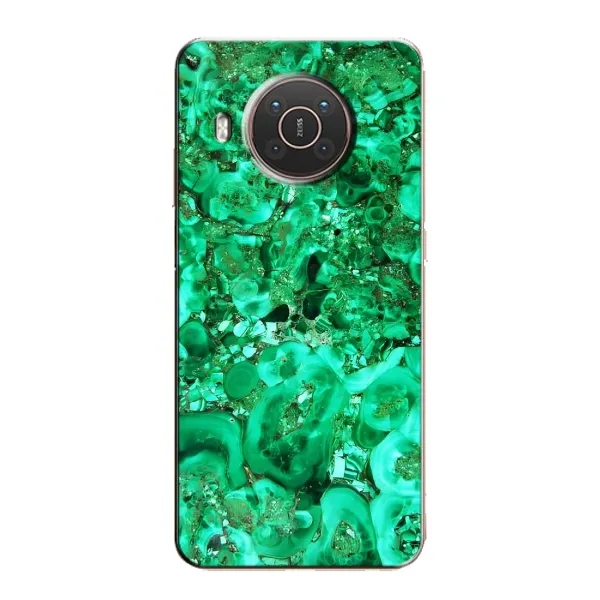 Чехол с принтом «Салатный Мрамор» для Nokia X10