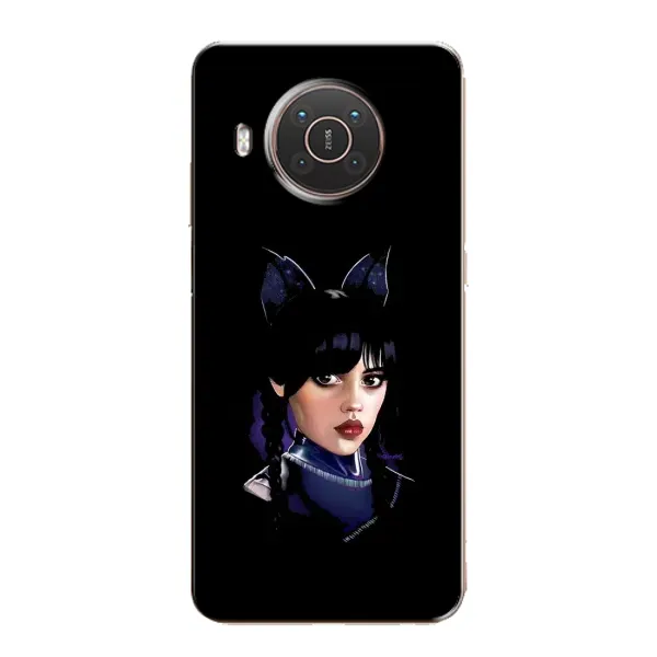 Чехол с принтом «серьезная Уэнздей» для Nokia X10