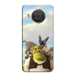 Чохол з мультфільмом Шрек на Nokia X10 (Шрек та Осел)