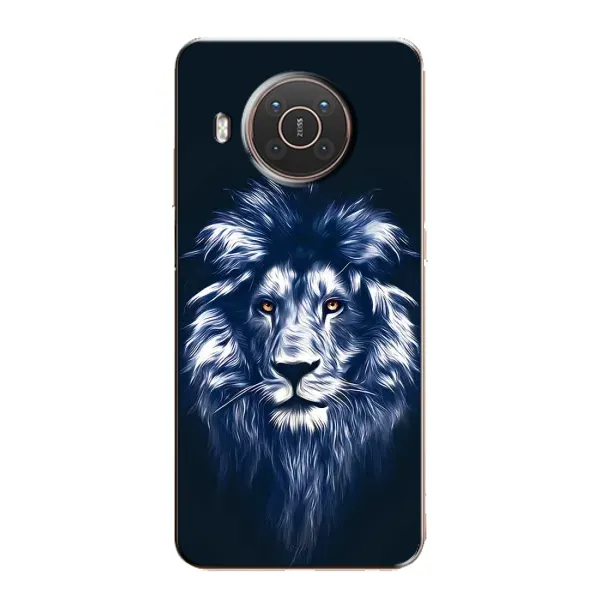 Чехол с принтом «Синий Лев» для Nokia X10