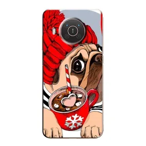 Чохли з собаками для Nokia X10 (VPrint) (Песик в шапці)