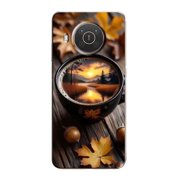 Чехол с принтом «Темный кофе» для Nokia X10