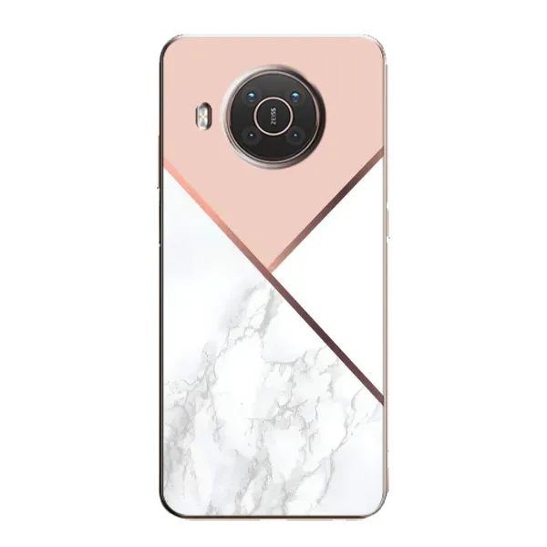 Чехол с принтом «Тройной мрамор» для Nokia X10