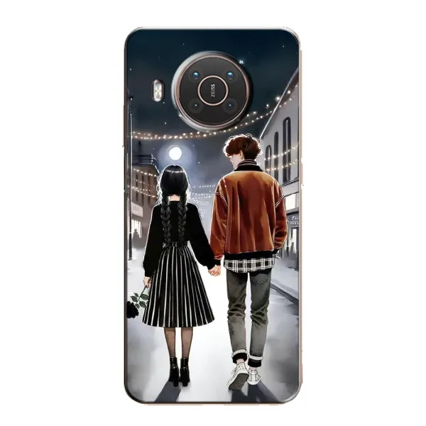 Чохол з принтом «Венздей та Тайлер» для Nokia X10 Чохол з принтом «Венздей та Тайлер» для Nokia X10
