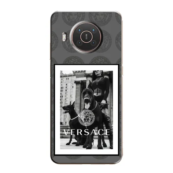 Чехол с принтом «Версаче» для Nokia X10