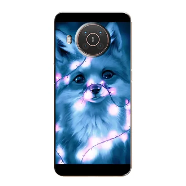 Чехол с принтом «Яркая лисичка» для Nokia X10