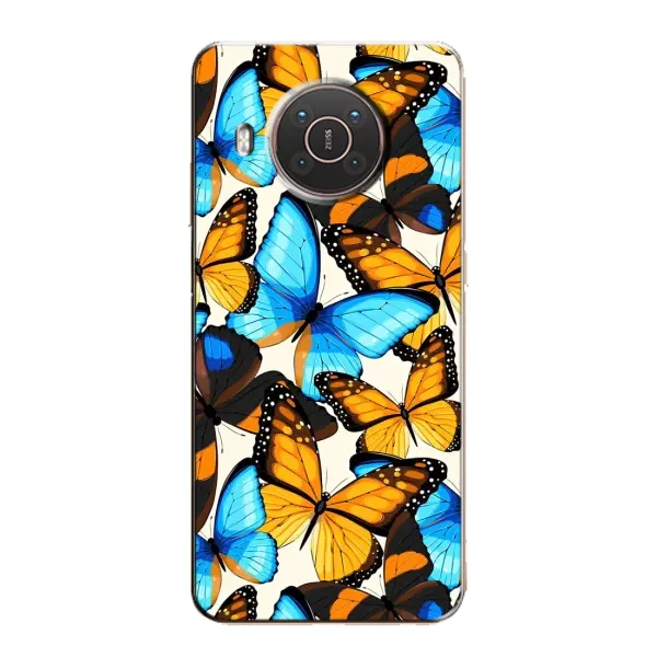Чехол с принтом «Яркие бабочки» для Nokia X10 Чехол с принтом «Яркие бабочки» для Nokia X10