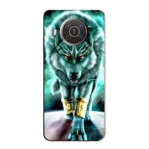 Захисні чохли для Нокія Х10 (AlphaPrint) (ХІТ продаж) ВОВК (Яскравий вовк)