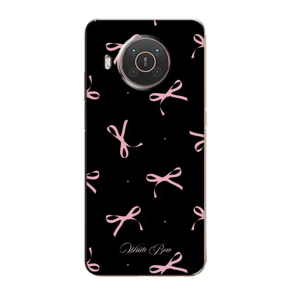 Чехол с принтом «Банты на черном» для Nokia X20