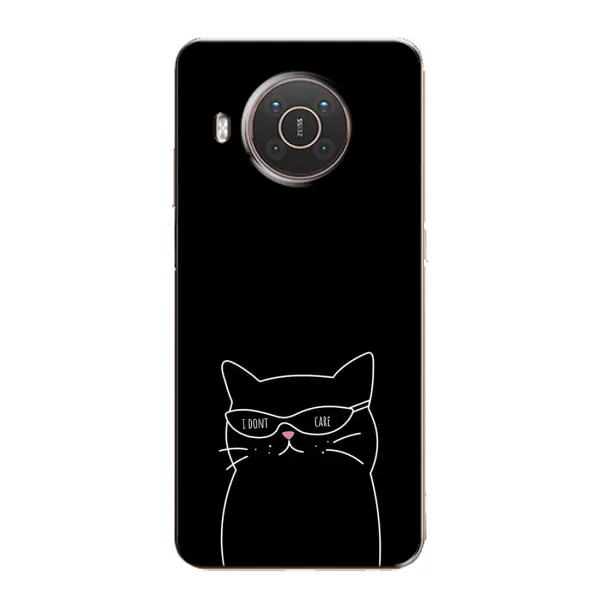Чохол з принтом «Байдужий кіт» для Nokia X20 Чохол з принтом «Байдужий кіт» для Nokia X20