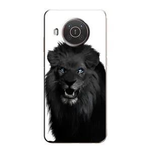 Чохли з картинкою животних Nokia X20 (Чорний ЛЕВ)