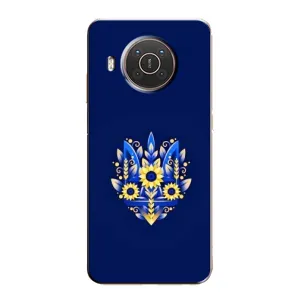 Чехлы для Nokia X20  Укр. Символика (AlphaPrint) (Цветочный Герб)