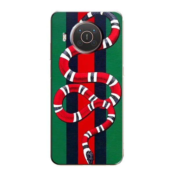 Чохол з принтом «Gucci змія» для Nokia X20 Чохол з принтом «Gucci змія» для Nokia X20