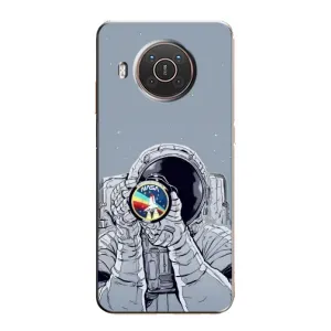 Чехол с принтом «Космонавт фото» для Nokia X20