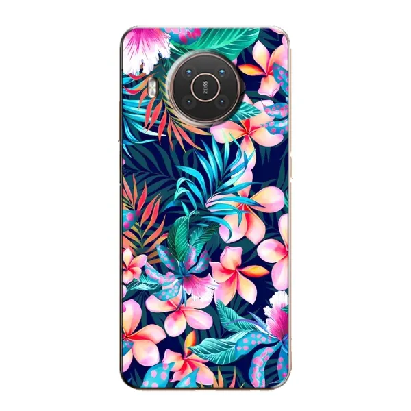 Чехол с принтом «Красочные цветы» для Nokia X20