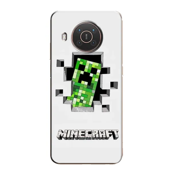 Чехол с принтом «крипер Майнкрафт» для Nokia X20