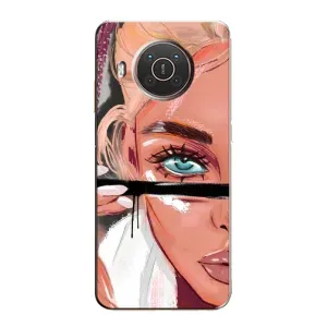 Чохол з друком для Nokia X20 - (Мода) (AlphaPrint) (Макіяж)