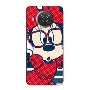 Міккі Маус чохол для Nokia X20 (AlphaPrint - Мультяшні) (Маус в окулярах)