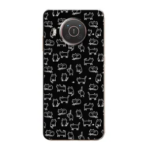 Чохол з принтом для Nokia X20 (AlphaPrint) Модні коти (Маленькі котики)