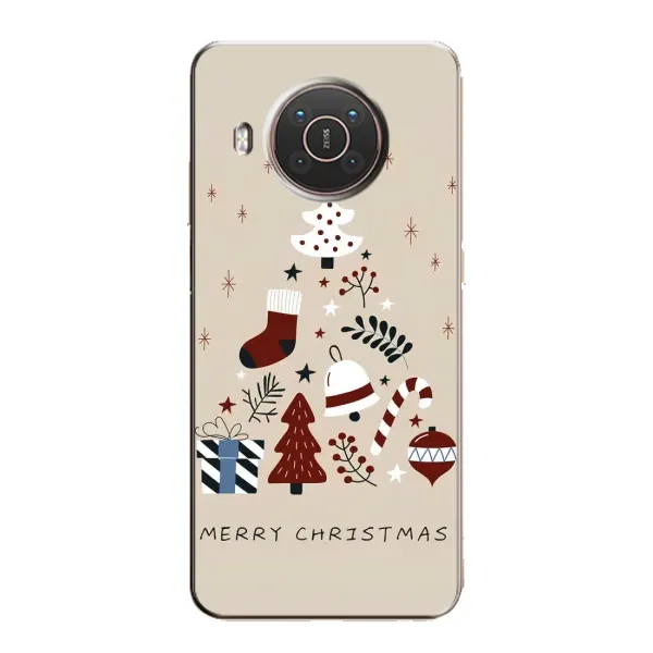 Чехол с принтом «Merry Christmas» для Nokia X20