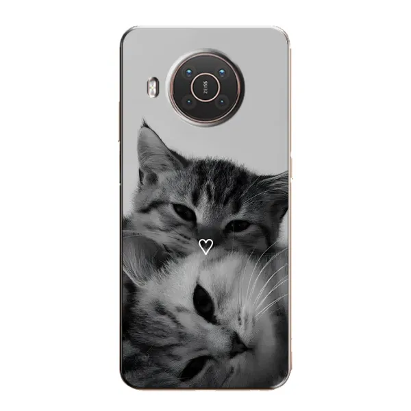 Чохол з принтом «Пара котів» для Nokia X20 Чохол з принтом «Пара котів» для Nokia X20