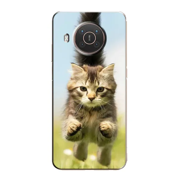 Чехол с принтом «Прыжок кота» для Nokia X20 Чехол с принтом «Прыжок кота» для Nokia X20