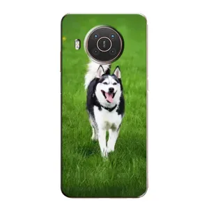 Чохол з Хаскі Nokia X20 - (AlphaPrint) (Радісний Хаскі)