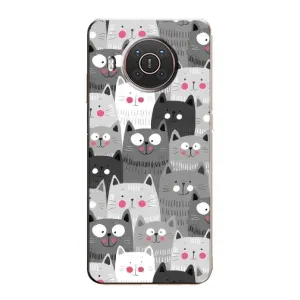 Чохли з Котиками для Nokia X20 (VPrint) (Мальовані котики)